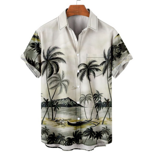 Men Beach Leisure T Shirts plus Size Shirt