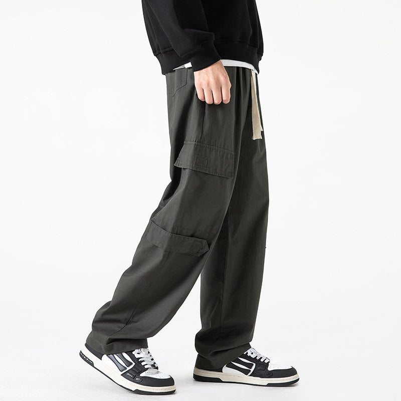 Men Cargo Pants Retro Classic Pants Cotton Sweat Pants Spring Style Loose Sports and Leisure