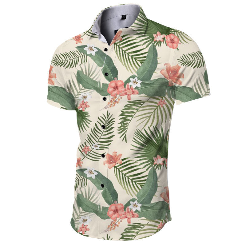 Men Beach Leisure T Shirts Summer Shirt Wide Men