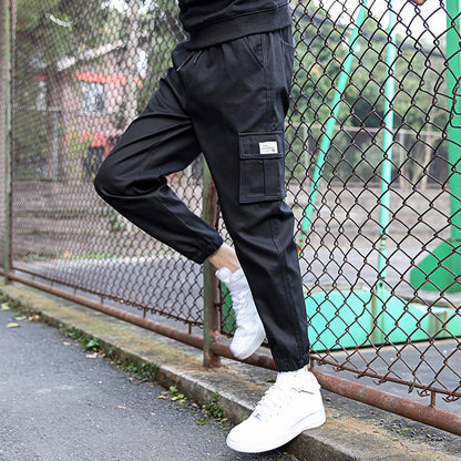 Men Cargo Pants Retro Classic Men's Pants Trendy Spring and Autumn Overalls Men's Loose Leisure Sports