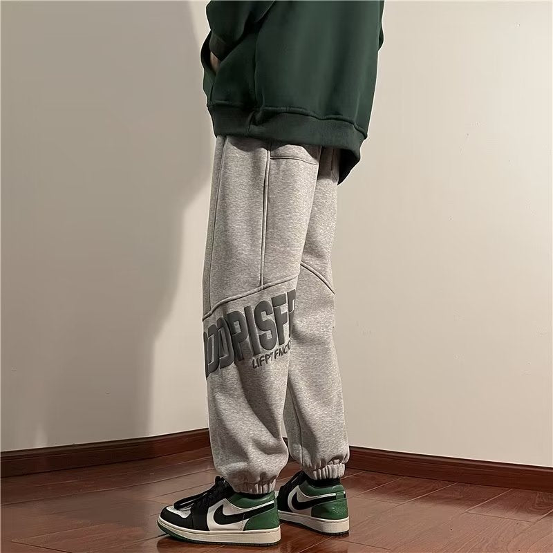 Men Cargo Pants Retro Classic Men's Stitching Sports Pants Casual Trousers Boys Spring and Autumn