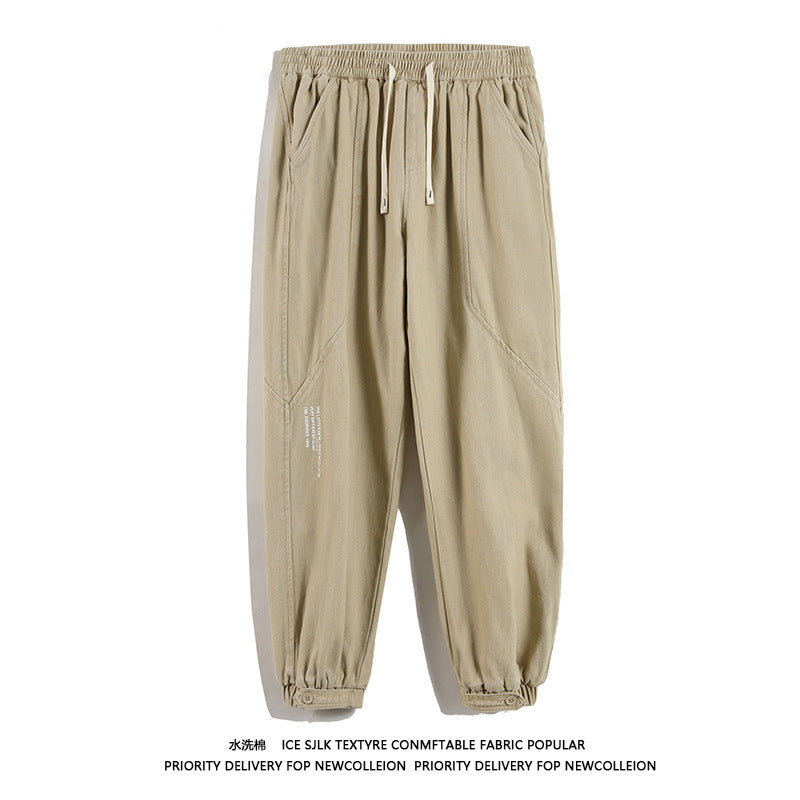 Men Cargo Pants Retro Classic Spring and Autumn New Loose Cargo Pants Men's Casual Pants