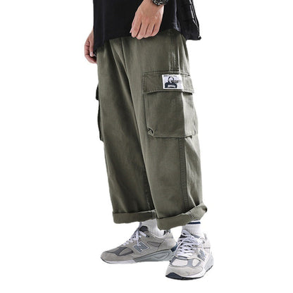 Men Cargo Pants Retro Classic Loose Large Size Spring and Autumn