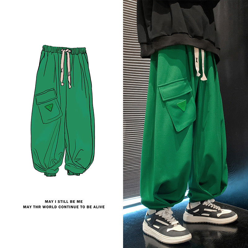 Men Cargo Pants Retro Classic Men's Spring and Autumn Loose Straight Casual Working Pants