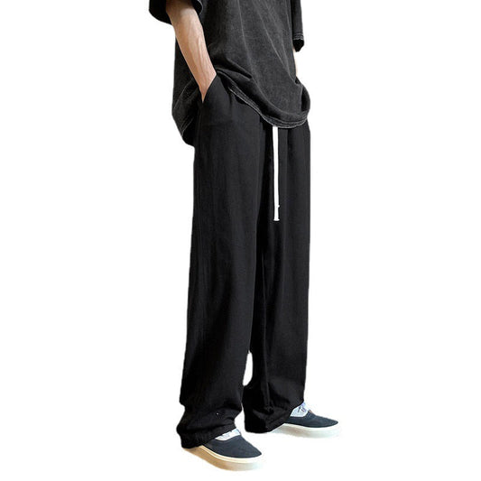 Men Cargo Pants Retro Classic Overalls Men's Loose Straight Casual Trousers