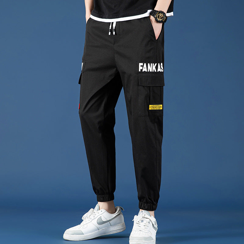 Men Cargo Pants Retro Classic Cotton Overalls Men's Casual Pants Baggy Pants