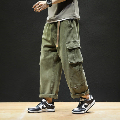 Men Cargo Pants Retro Classic Men Trendy Brand Pants Men's Autumn Loose Casual Pants