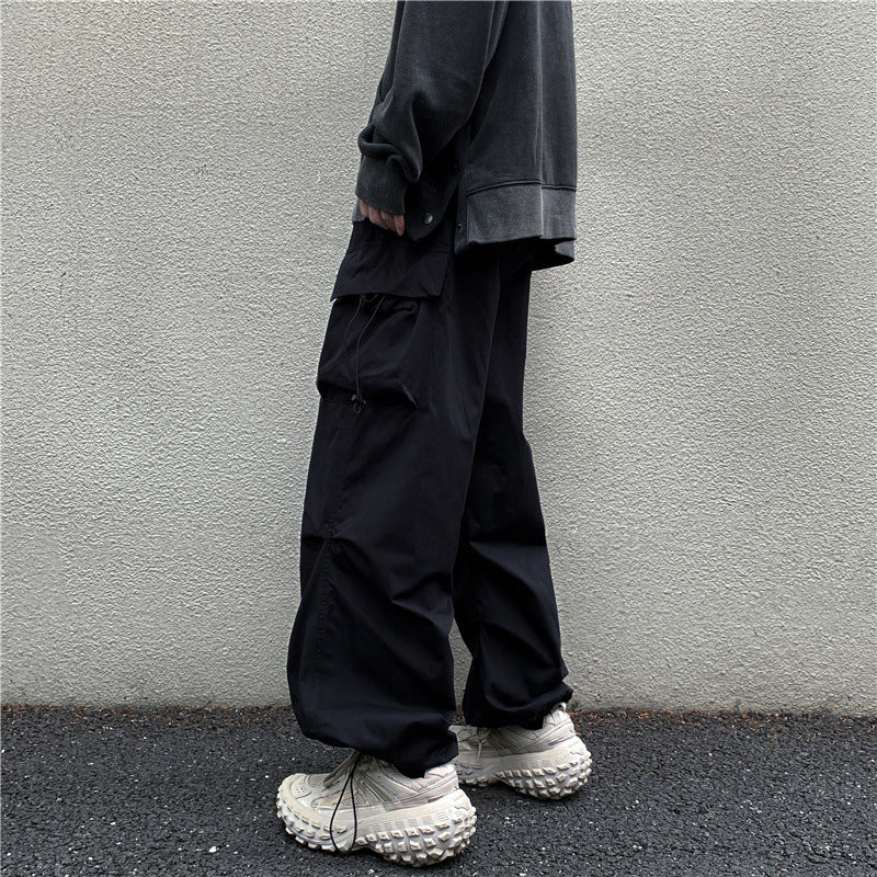 Men Cargo Pants Retro Classic Workwear Casual Trousers Men's Spring and Autumn Loose Straight