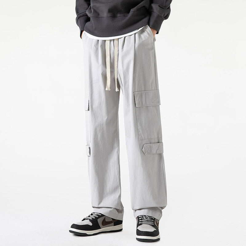 Men Cargo Pants Retro Classic Pants Cotton Sweat Pants Spring Style Loose Sports and Leisure