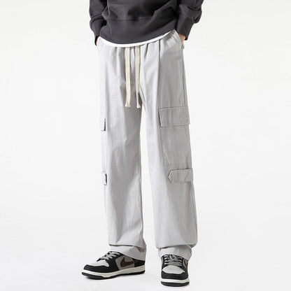 Men Cargo Pants Retro Classic Pants Cotton Sweat Pants Spring Style Loose Sports and Leisure