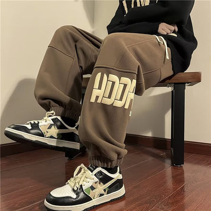 Men Cargo Pants Retro Classic Men's Stitching Sports Pants Casual Trousers Boys Spring and Autumn