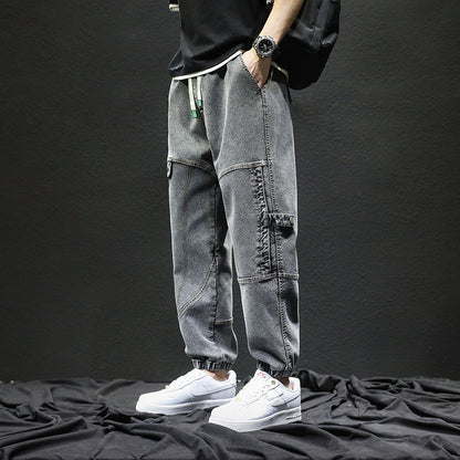 Men Cargo Pants Retro Classic Spring Overalls Men's Loose Casual Pants