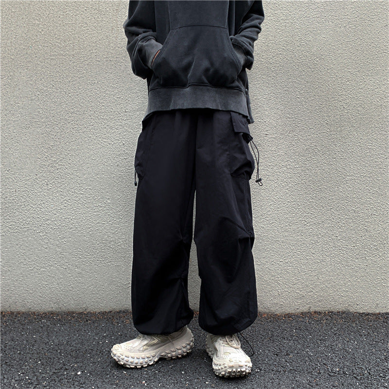 Men Cargo Pants Retro Classic Workwear Casual Trousers Men's Spring and Autumn Loose Straight