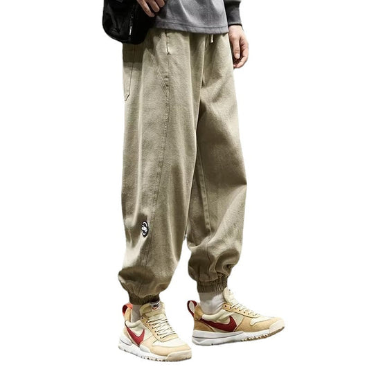 Men Cargo Pants Retro Classic Overalls Men's Spring Loose Casual Pants for Boys