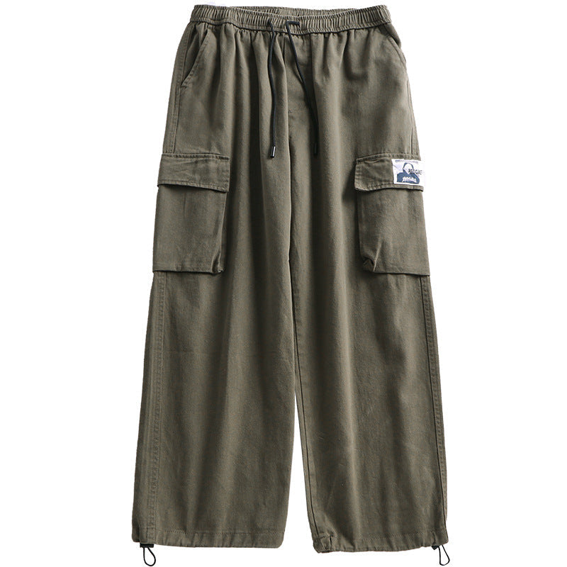 Men Cargo Pants Retro Classic Loose Large Size Spring and Autumn