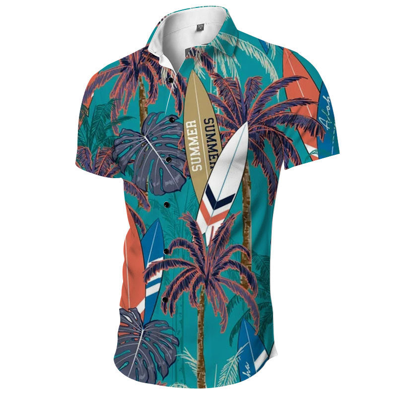 Men Beach Leisure T Shirts Summer Shirt Wide Men