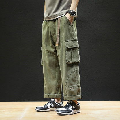 Men Cargo Pants Retro Classic Men Trendy Brand Pants Men's Autumn Loose Casual Pants