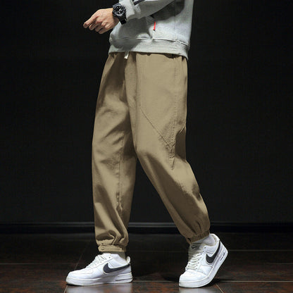 Men Cargo Pants Retro Classic Spring and Autumn New Loose Cargo Pants Men's Casual Pants