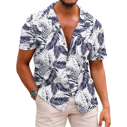 Men Beach Leisure T Shirts Men's Shirt Summer Loose T-shirt