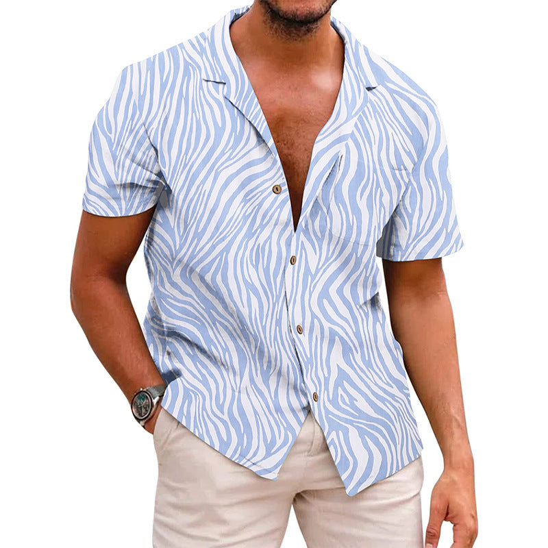 Men Beach Leisure T Shirts Men's Shirt Summer Loose T-shirt