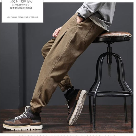 Men's Cargo Pants Summer Pants Men's Trendy All-Matching Trousers Loose Sports and Leisure