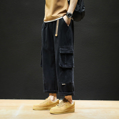 Men Cargo Pants Retro Classic Men Trendy Brand Pants Men's Autumn Loose Casual Pants