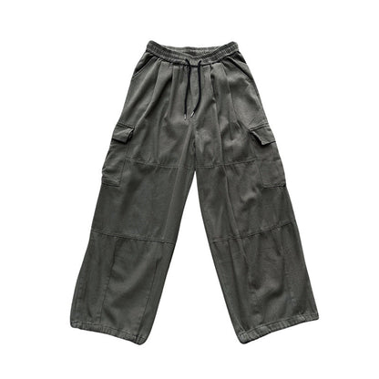 Men Cargo Pants Retro Classic Men's Autumn Loose Casual Trousers