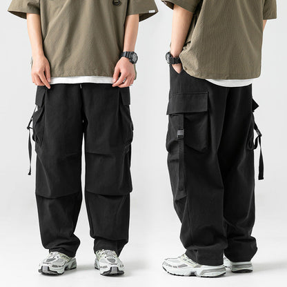 Men Cargo Pants Retro Classic Men's Casual Pants Spring and Summer Loose