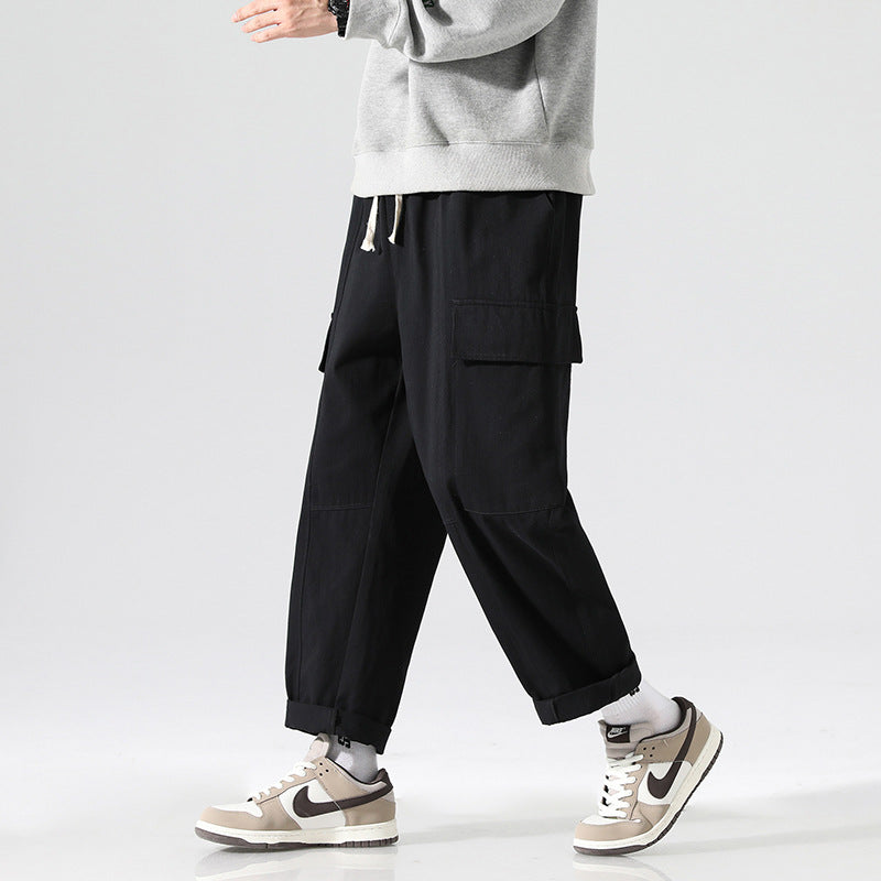 Men Cargo Pants Retro Classic Men's Loose Spring Exercise Casual Pants