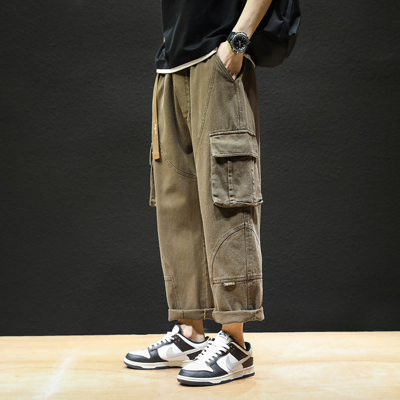 Men Cargo Pants Retro Classic Men Trendy Brand Pants Men's Autumn Loose Casual Pants