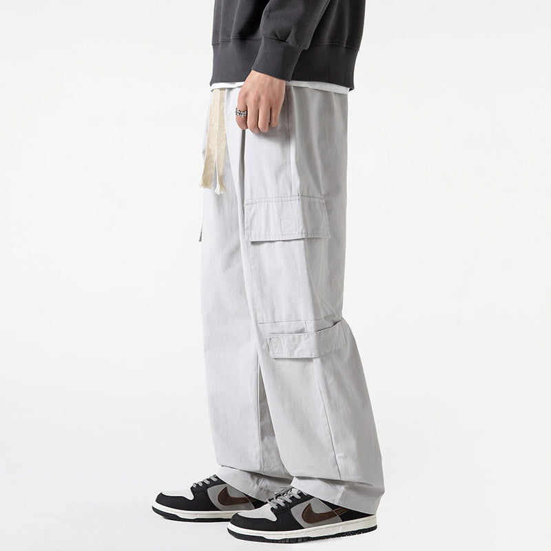 Men Cargo Pants Retro Classic Pants Cotton Sweat Pants Spring Style Loose Sports and Leisure