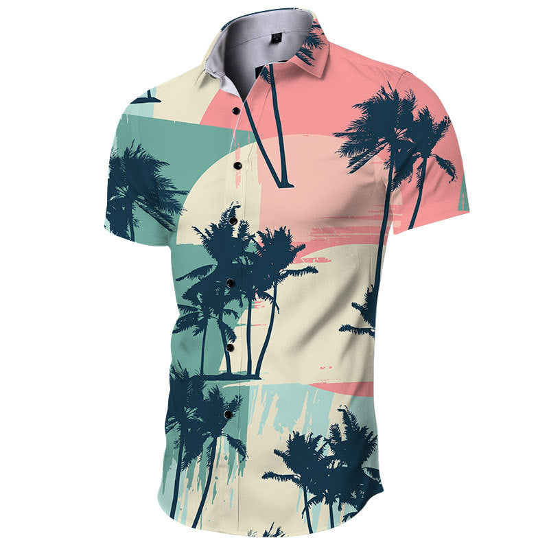 Men Beach Leisure T Shirts Summer Shirt Wide Men