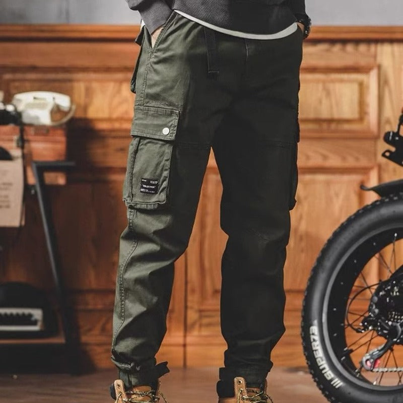 Men Cargo Pants Retro Classic Cargo Pants Spring and Autumn Loose Men's Casual Pants