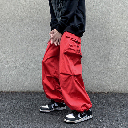 Men Cargo Pants Retro Classic Workwear Casual Trousers Men's Spring and Autumn Loose Straight