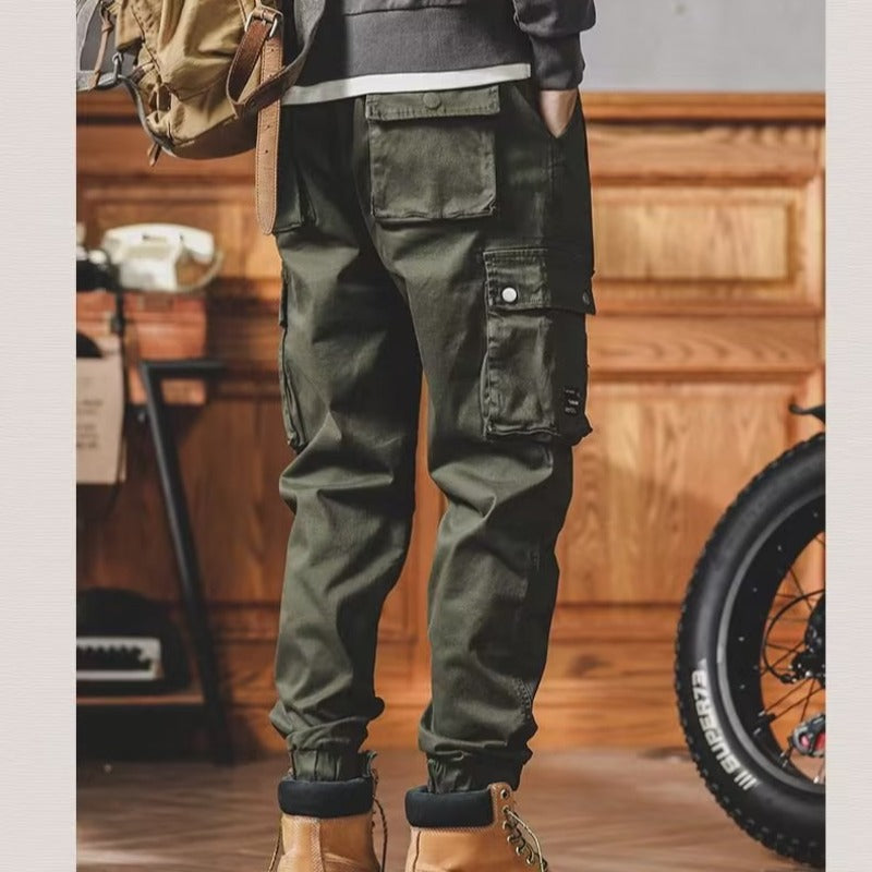 Men Cargo Pants Retro Classic Cargo Pants Spring and Autumn Loose Men's Casual Pants