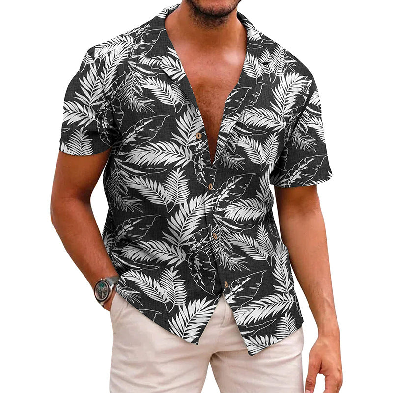 Men Beach Leisure T Shirts Men's Shirt Summer Loose T-shirt