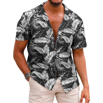 Men Beach Leisure T Shirts Men's Shirt Summer Loose T-shirt