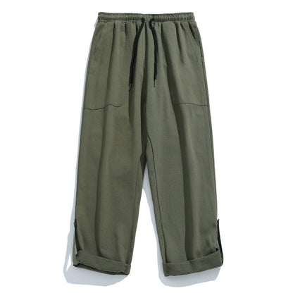 Men Cargo Pants Retro Classic Men's Spring Casual Pants Loose Trousers