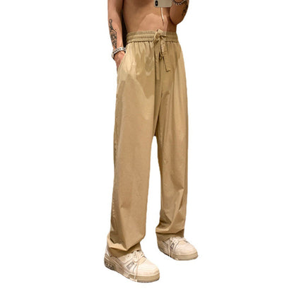 Men Cargo Pants Retro Classic Men's Summer Thin Casual Working Pants Loose